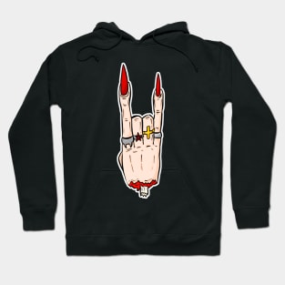 Goth FIngers - Evil Snail Sign Hoodie